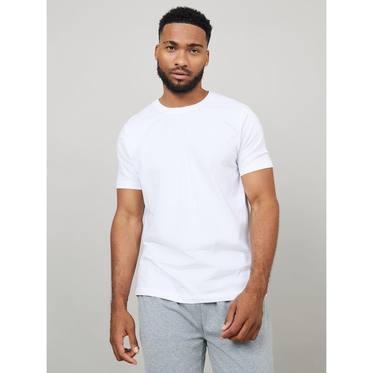 Styli Unwind Solid T-Shirt & Pyjama Set-men-clothing-nightwear-sets-image-2