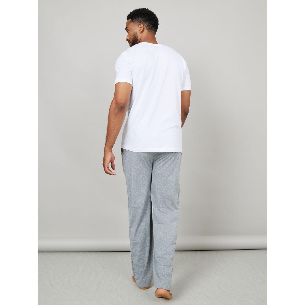 طقم بيجاما من ( تيشيرت + بنطال )-men-clothing-nightwear-sets-image-1