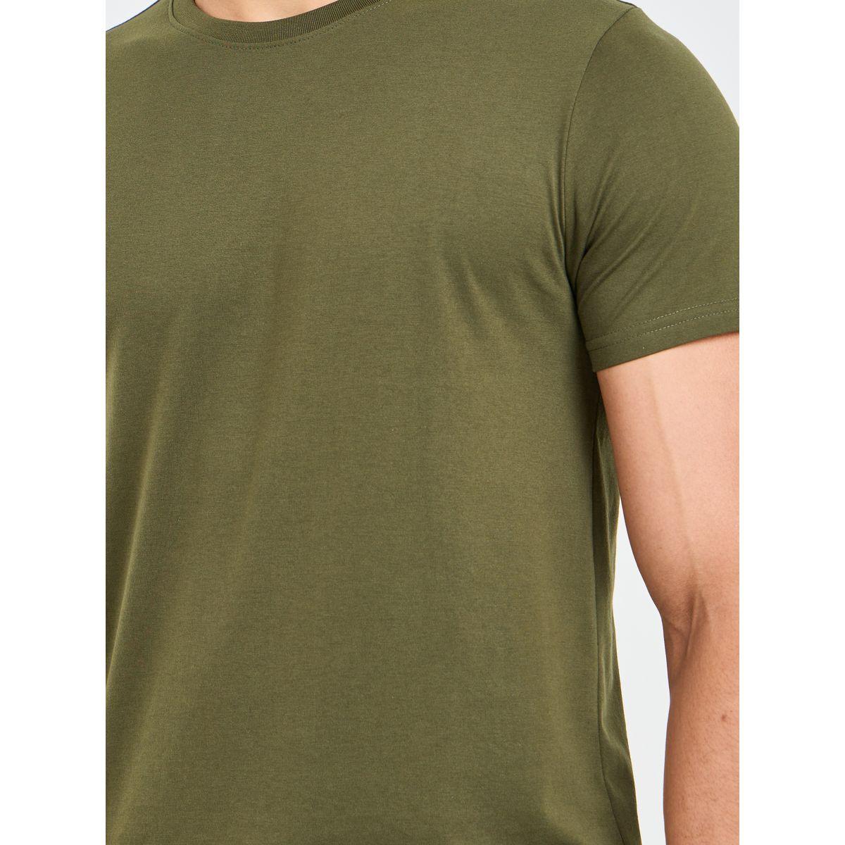 Styli Unwind Solid Regular Fit T-shirt and Straight Leg Pyjama Set-men-clothing-nightwear-sets-image-3