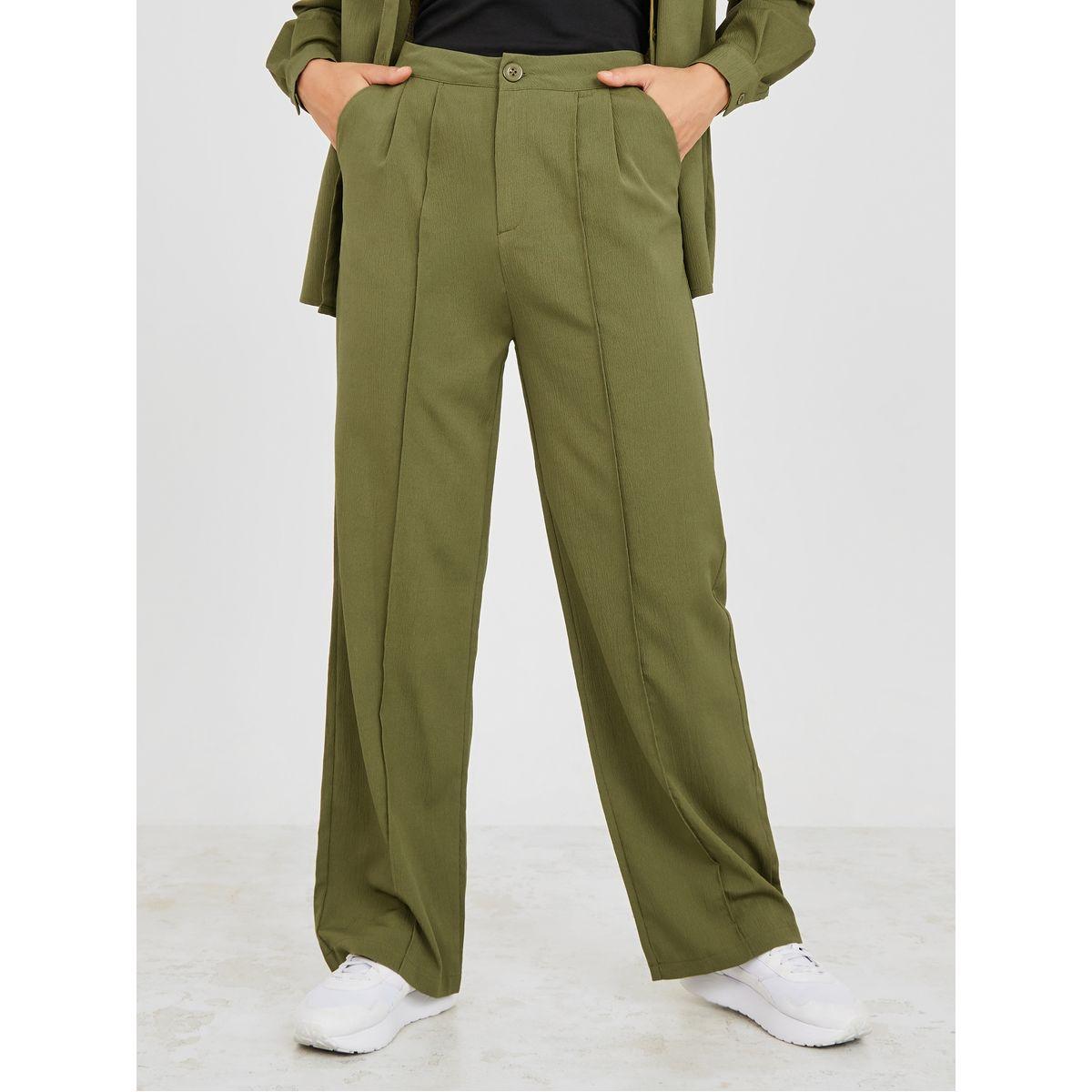 Styli Relaxed Utility Shirt and Pintuck Pant Co-Ords Set-women-clothing-coordsets-image-5
