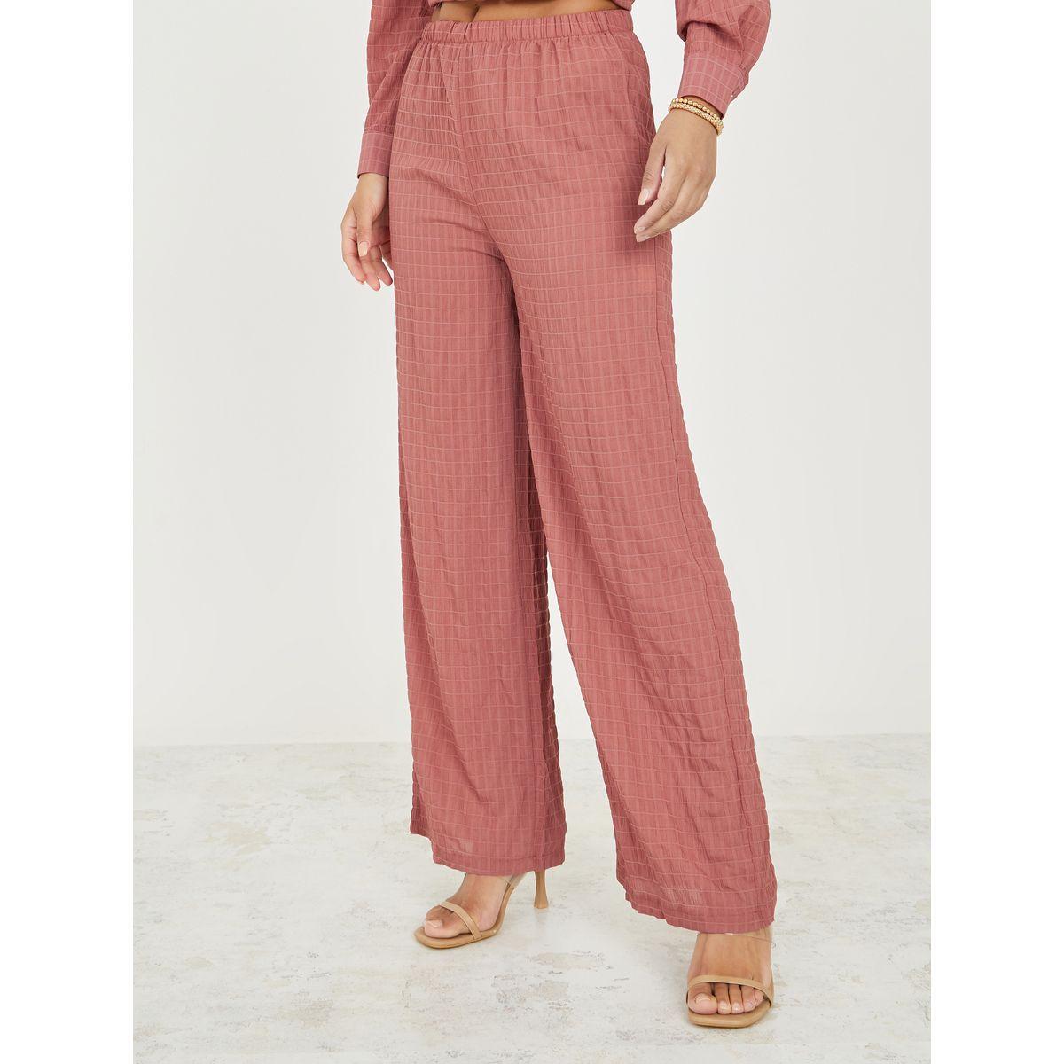 Styli Seersucker Drop Shoulder Shirt and Pant Set-women-clothing-coordsets-image-4