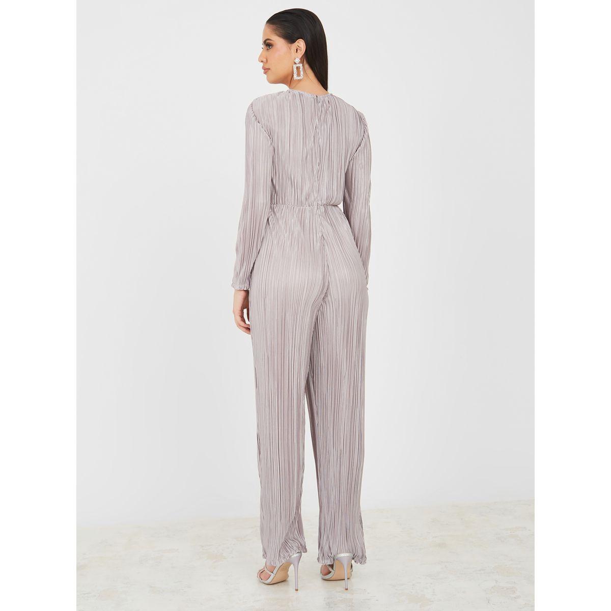 Styli Limited Pleated Front Twist Detail Jumpsuit-women-clothing-jumpsuits-image-4