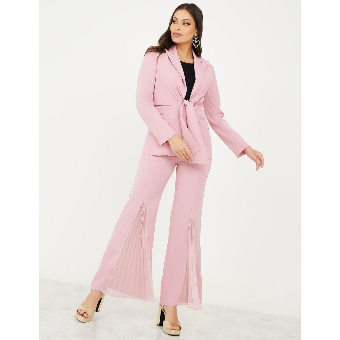 Styli Limited Pleated Insert Flared Leg Trousers-women-clothing-bottoms-trousers-image-2
