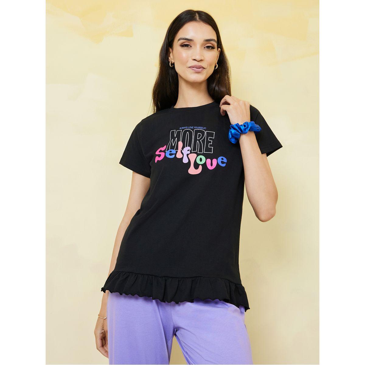 طقم بيجاما من ( تيشيرت + بنطال )-women-clothing-nightwear-pyjamas-longsets-image-3