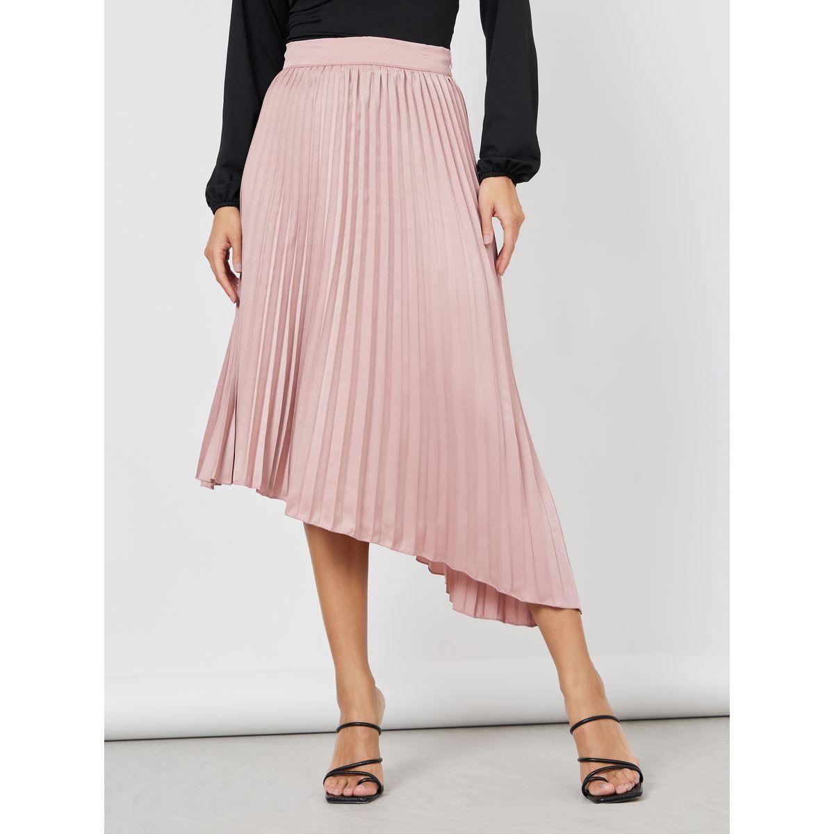 تنورة ميدي مزينة بكسرات-women-clothing-bottoms-skirts-image-1