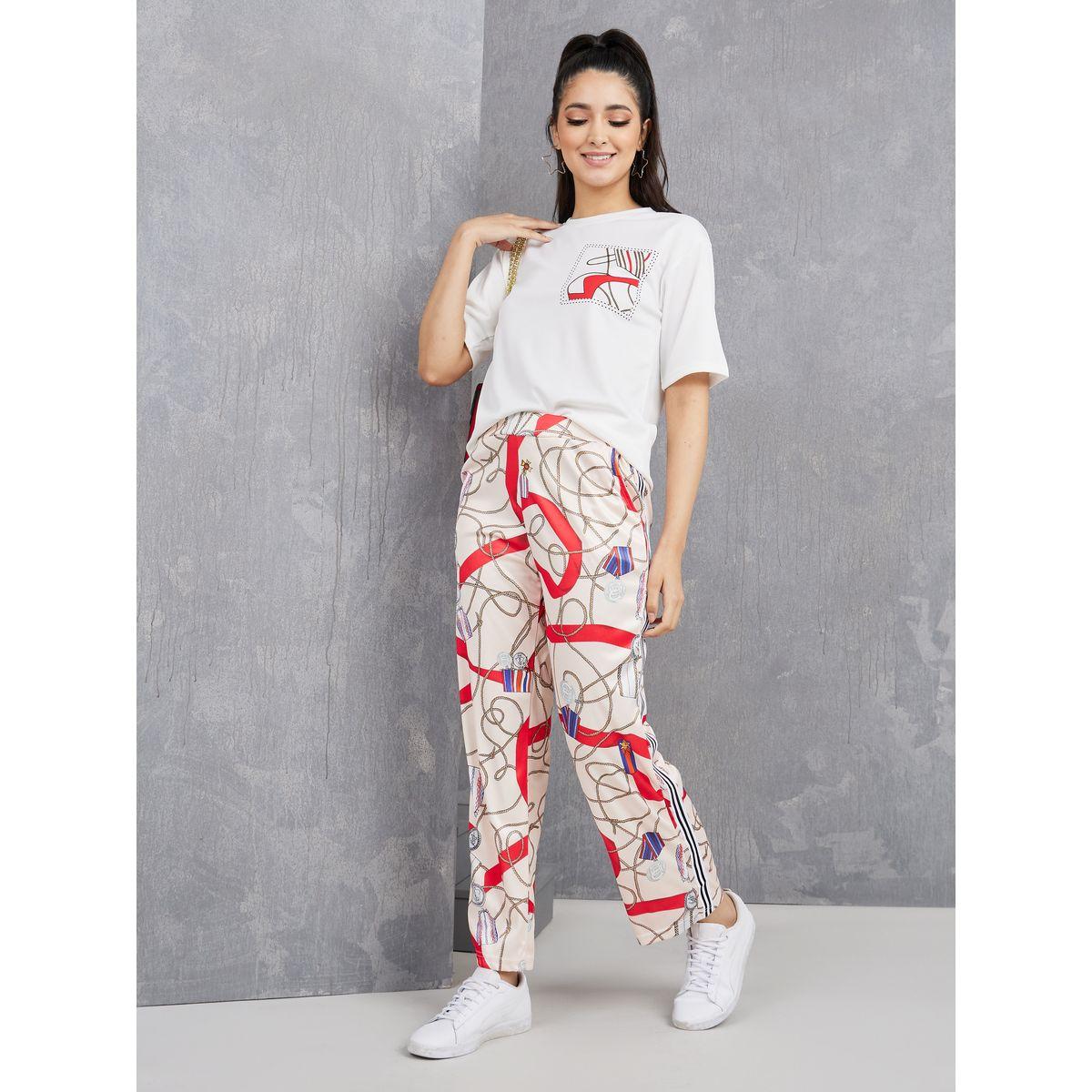 طقم من ( تيشيرت + بنطال )-women-clothing-coordsets-image-1