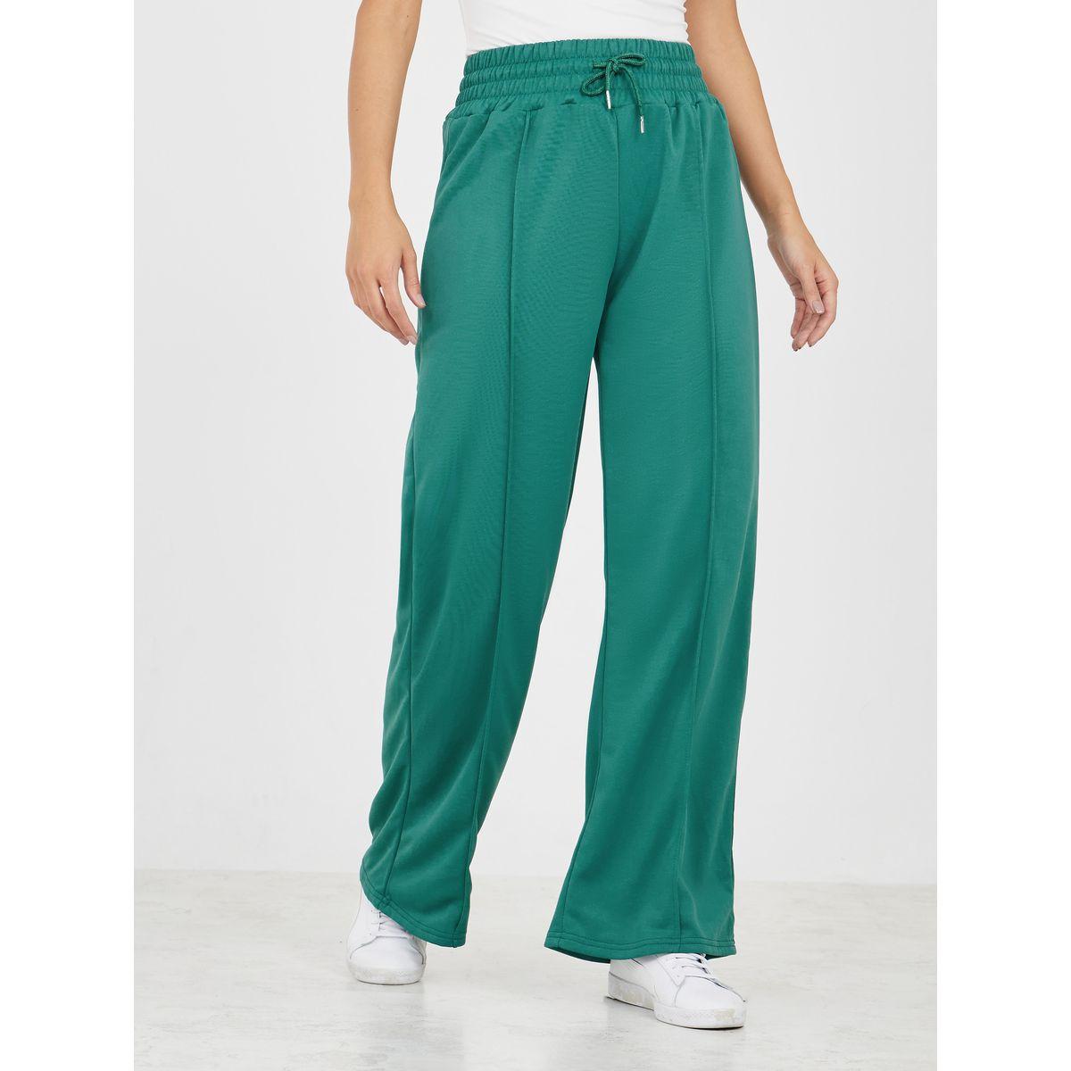 جوغر واسع الأرجل بتفاصيل محزوزة-women-clothing-bottoms-joggers-image-1