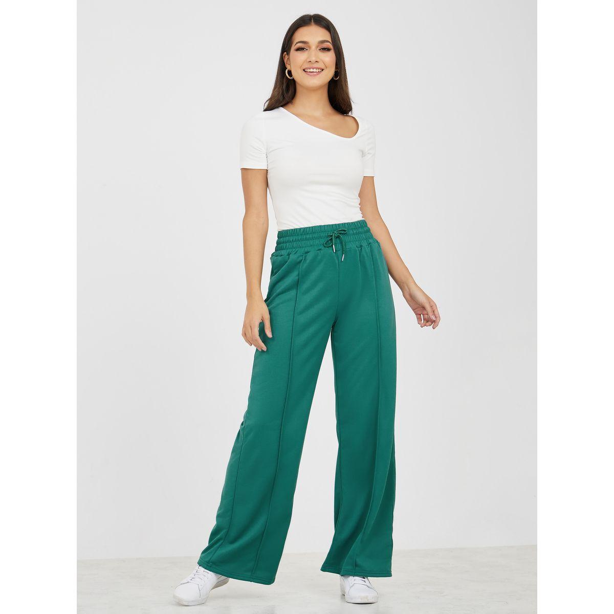 جوغر واسع الأرجل بتفاصيل محزوزة-women-clothing-bottoms-joggers-image-2