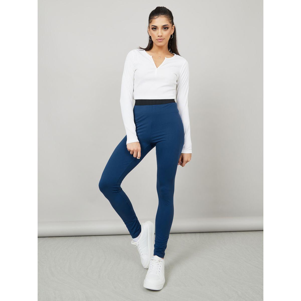 ليقنز بخصر متداخل بلون مغاير-women-clothing-bottoms-leggings-image-2