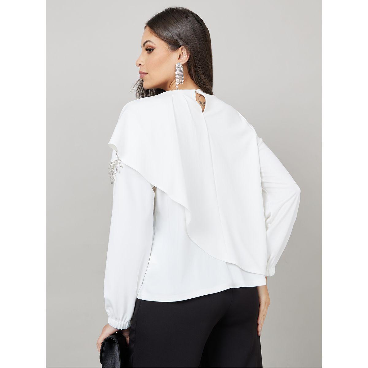 بلوزة كاجوال بأكمام طويلة-women-clothing-shirtsandblouses-blouses-image-1