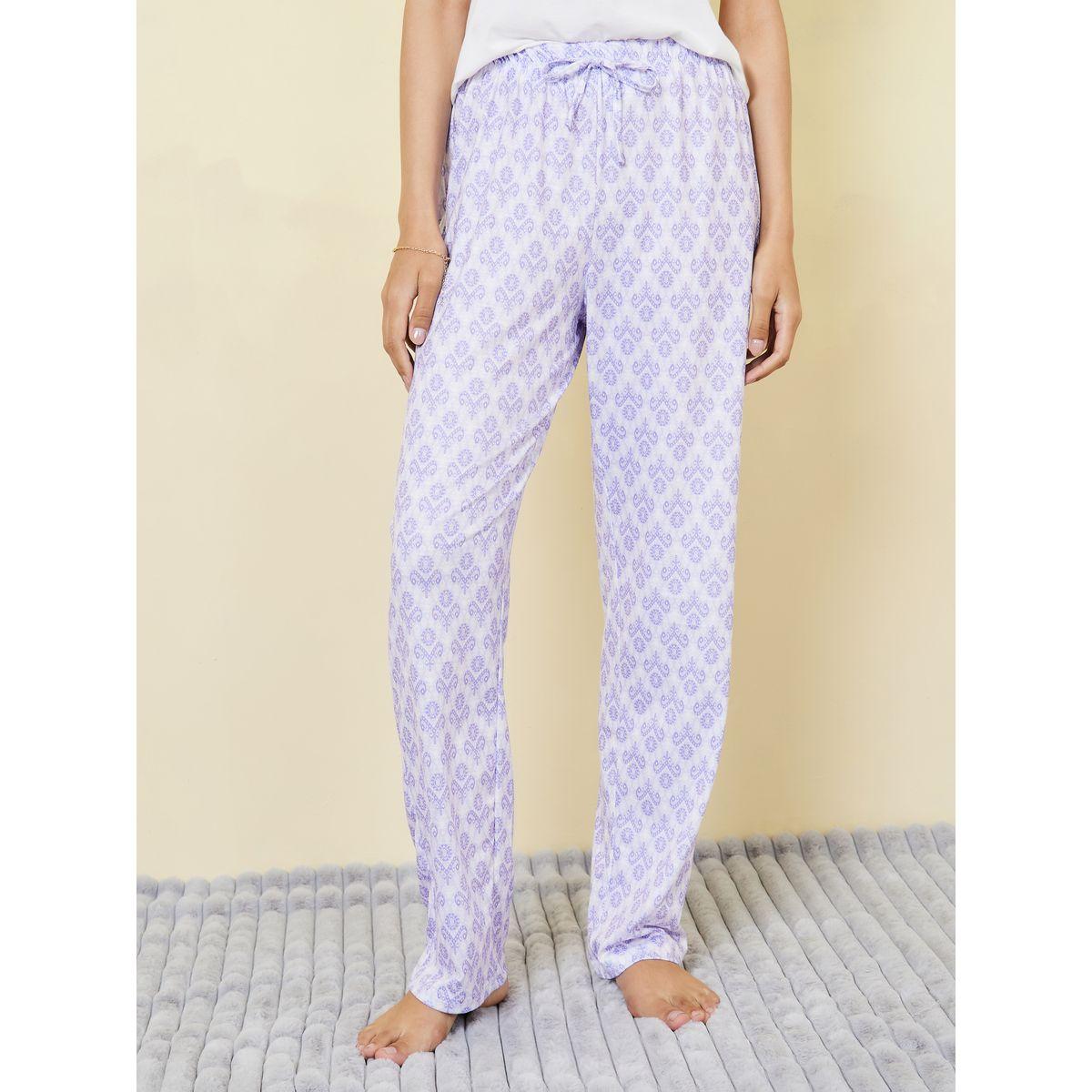 طقم بيجاما من ( تيشيرت + بنطال )-women-clothing-nightwear-pyjamas-longsets-image-4