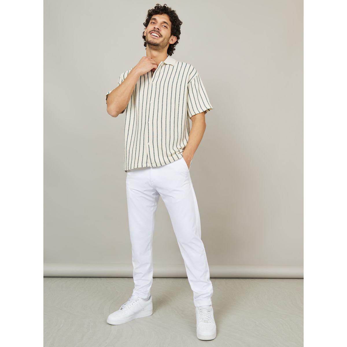 Styli Knitted Smart Slim Trouser with Button Placket-men-clothing-bottoms-trousersandchinos-trousers-image-2
