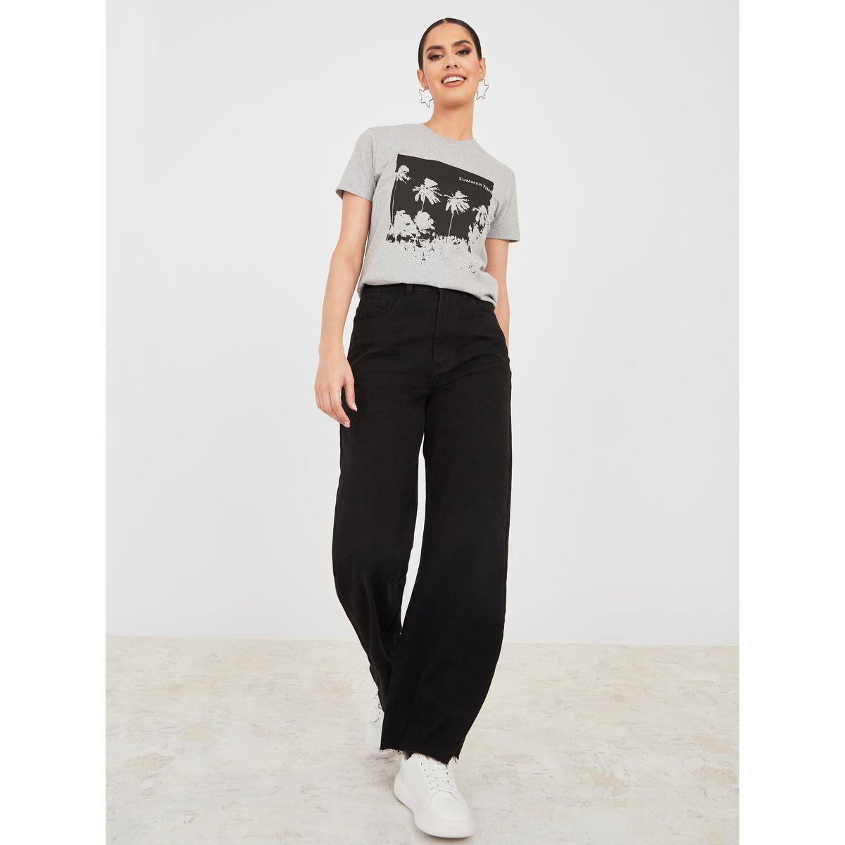 Styli Regular Fit Summer Time Graphic Print T-shirt-women-clothing-tshirts-image-2