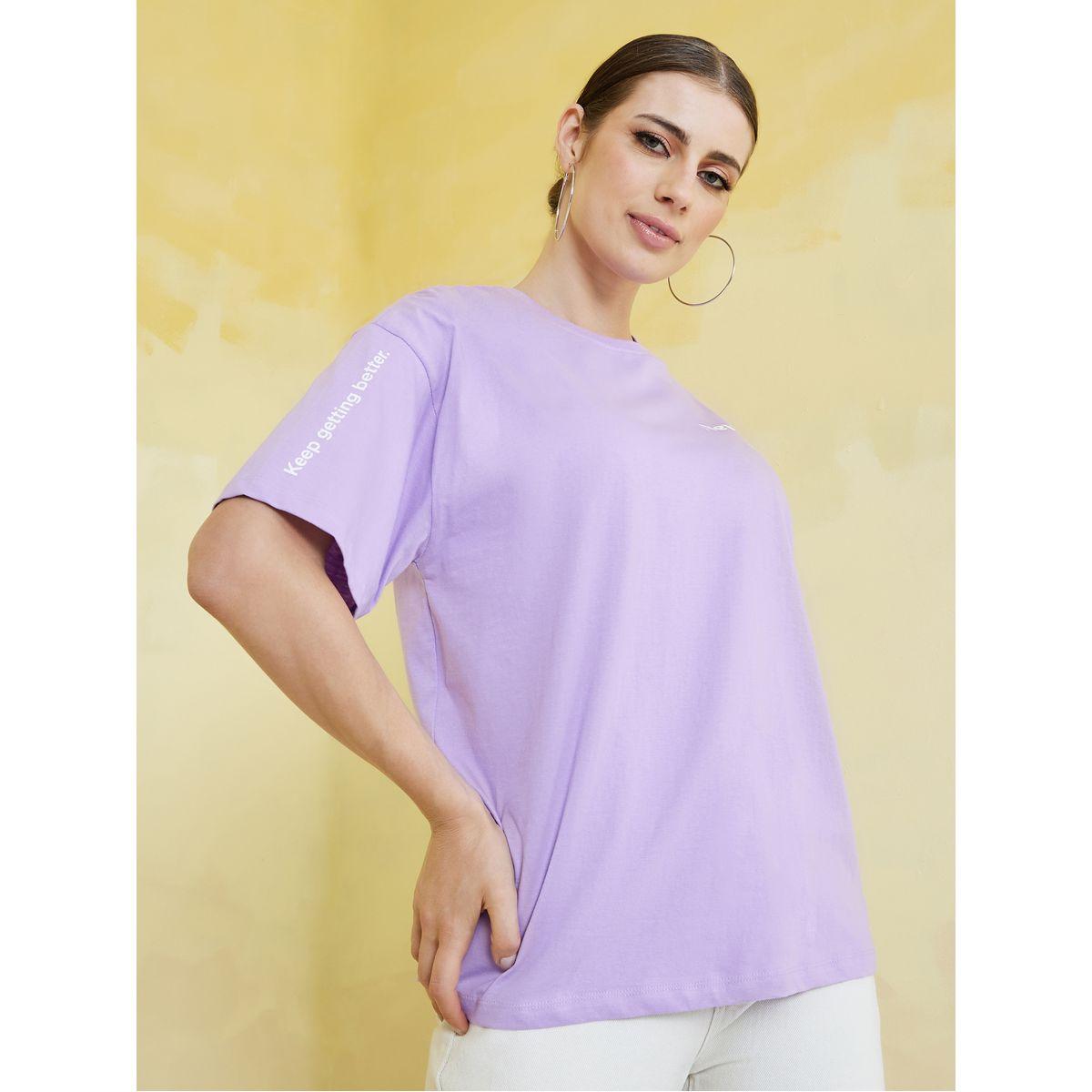 Styli Oversized Never Stop Growing Slogan Longline T-Shirt-women-clothing-tshirts-image-1