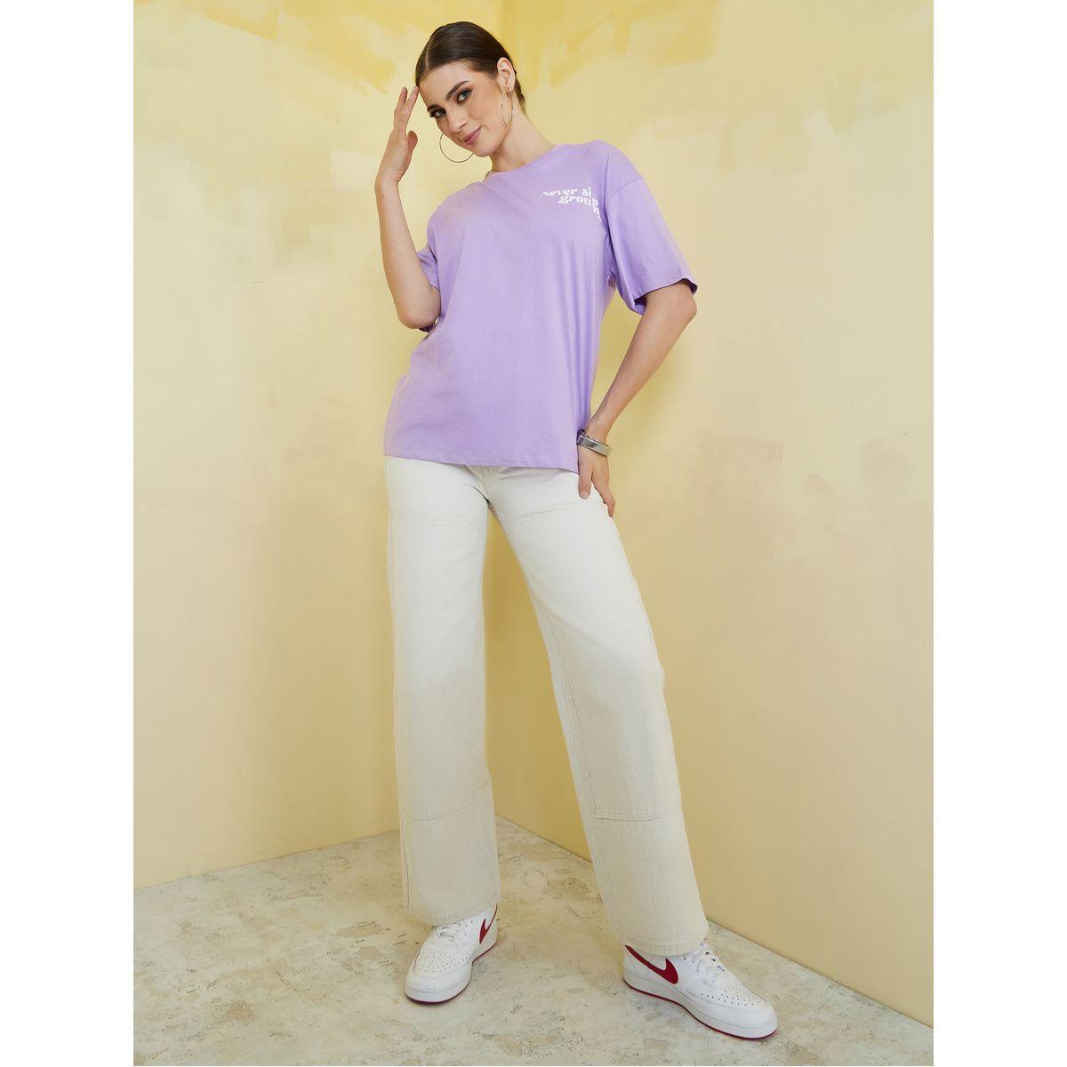 Styli Oversized Never Stop Growing Slogan Longline T-Shirt-women-clothing-tshirts-image-2