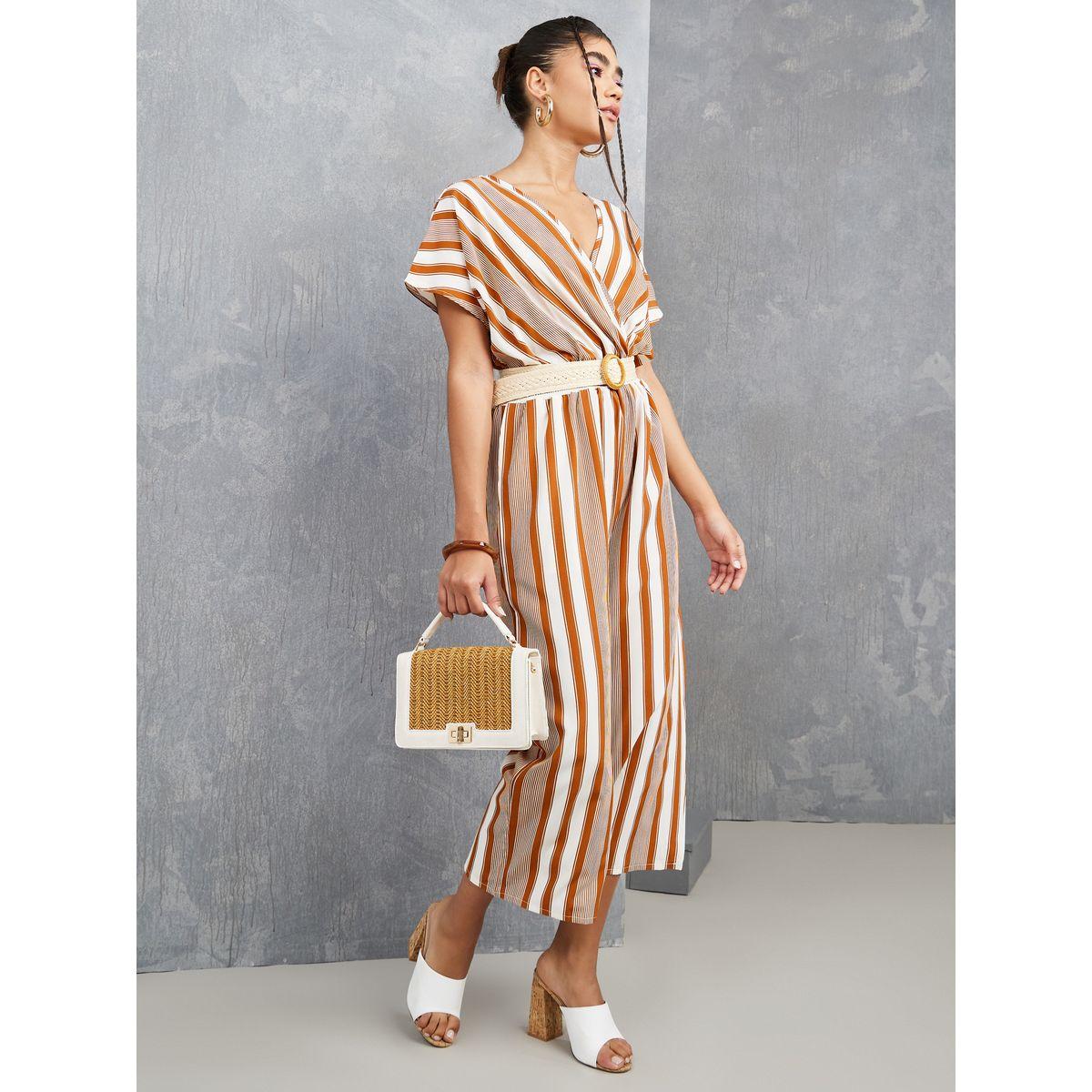 Styli Short Sleeves Striped Print Jumpsuit-women-clothing-jumpsuits-image-1