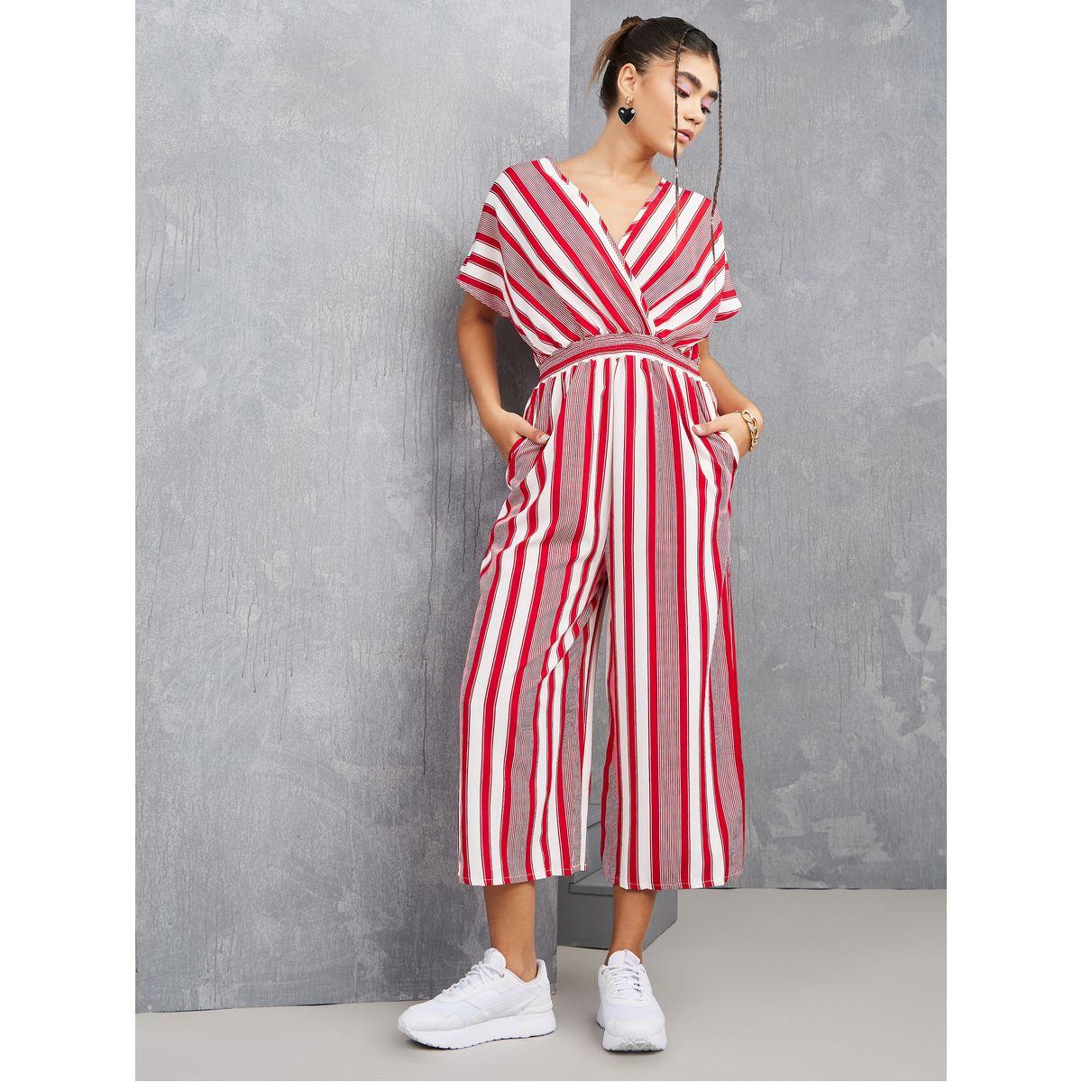 جمبسوت مخطط باكمام قصيرة-women-clothing-jumpsuits-image-2