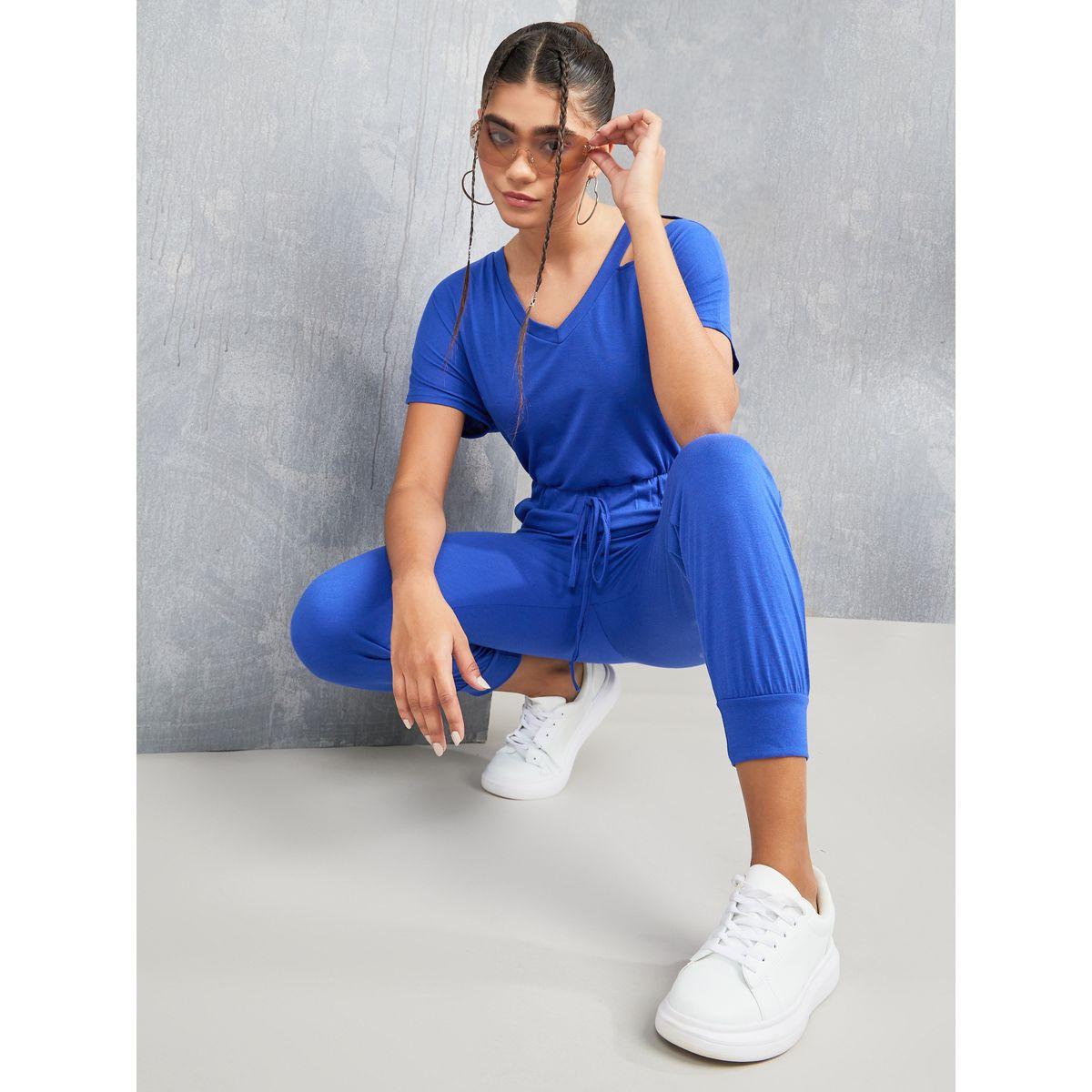 Styli Short Sleeves V Neck Cut Out Shoulder Jumpsuit-women-clothing-jumpsuits-image-5
