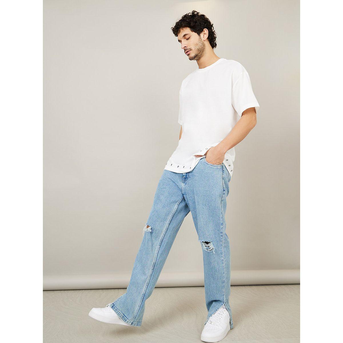 Styli Limited Bottom Hem Metal Rivet Detail Oversized T-Shirt-men-clothing-tshirtsandpolos-tshirts-image-2