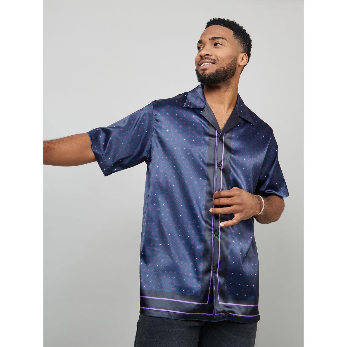 قميص ساتان بطبعة نقاط بولكا-men-clothing-shirts-image-1