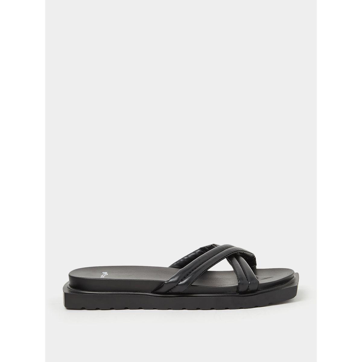 صندل فلات بسيور كروس-women-shoes-sandals-flats-image-2