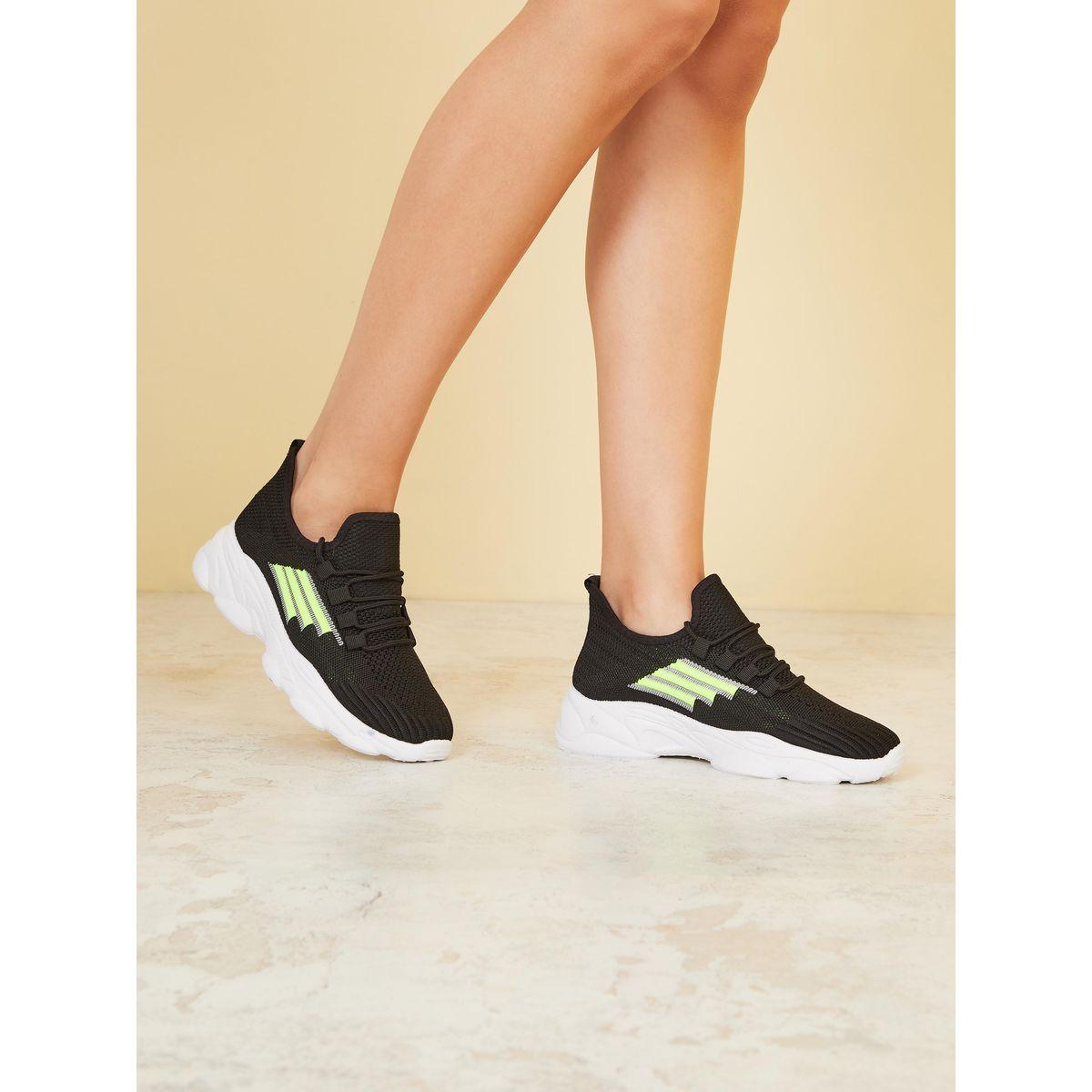 Styli Chunky Sole Knitted Sneakers-women-shoes-sneakers-image-1