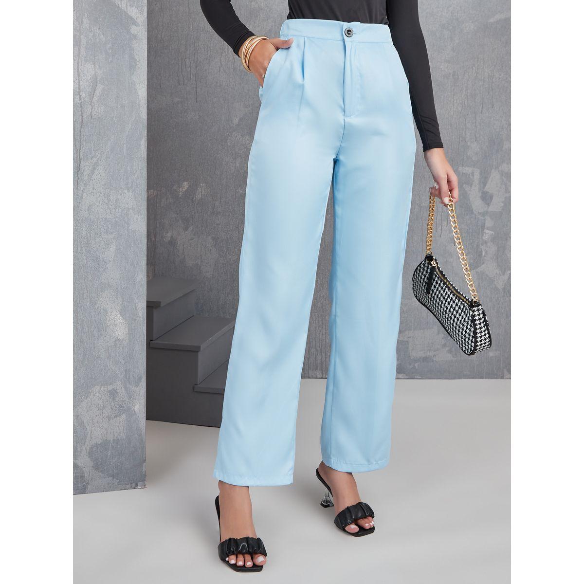 بنطال بخصر عالي وجيب جانبي-women-clothing-bottoms-trousers-image-1