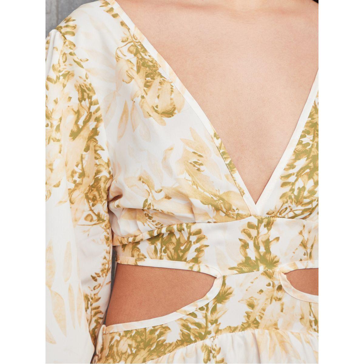 Styli Cut-Out Waist Plunge Neck A-Line Maxi Dress-women-clothing-dresses-image-3