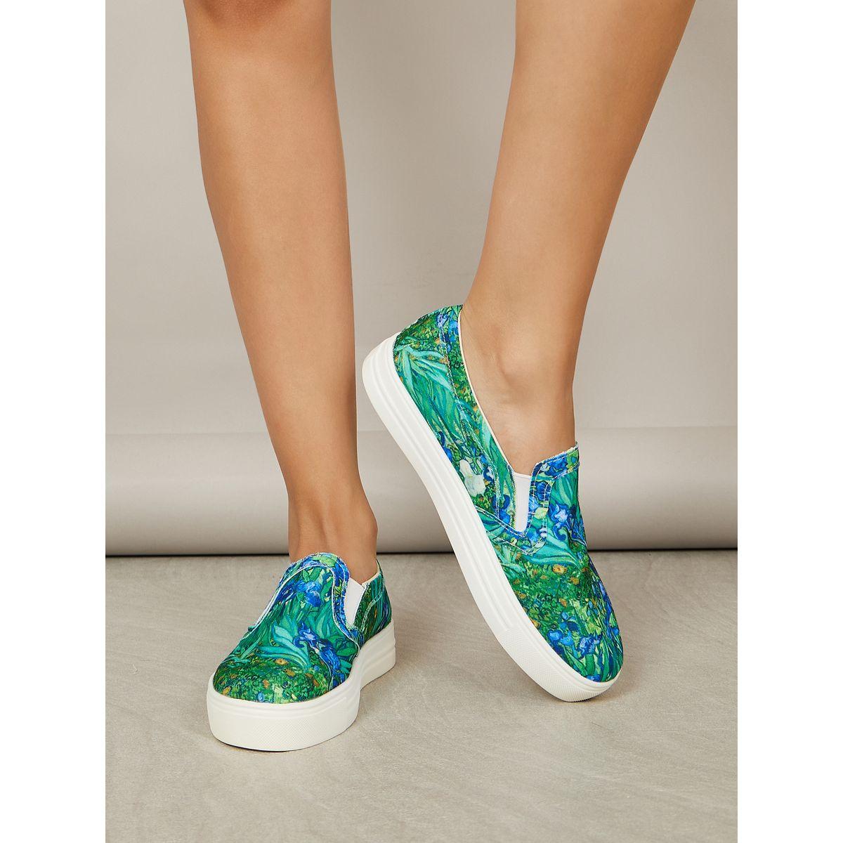 Styli Printed Platform Casual Shoes-women-shoes-sneakers-image-1