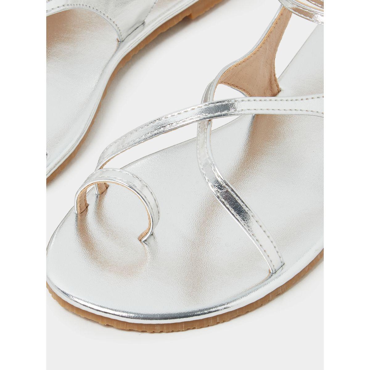Styli Strappy Ankle Buckle Tie Flat Sandal-women-shoes-sandals-flats-image-3