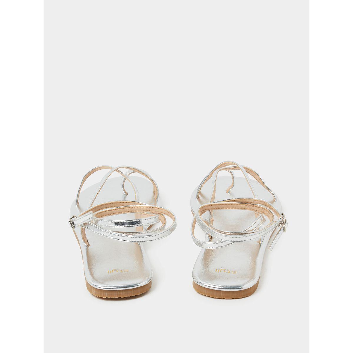 Styli Strappy Ankle Buckle Tie Flat Sandal-women-shoes-sandals-flats-image-4