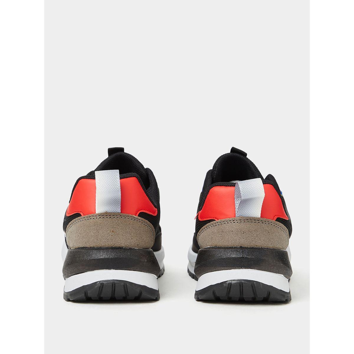 Styli Colorblock Textured Lace-Up Sneakers-men-shoes-sneakers-image-5