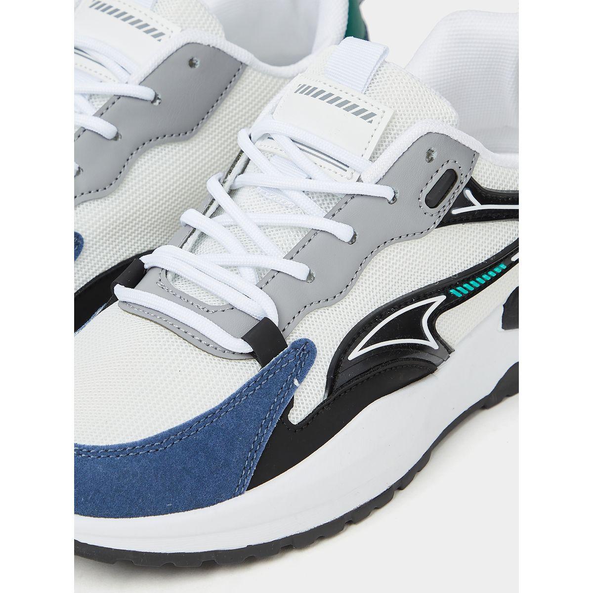 Styli Colorblock Textured Lace-Up Sneakers-men-shoes-sneakers-image-4