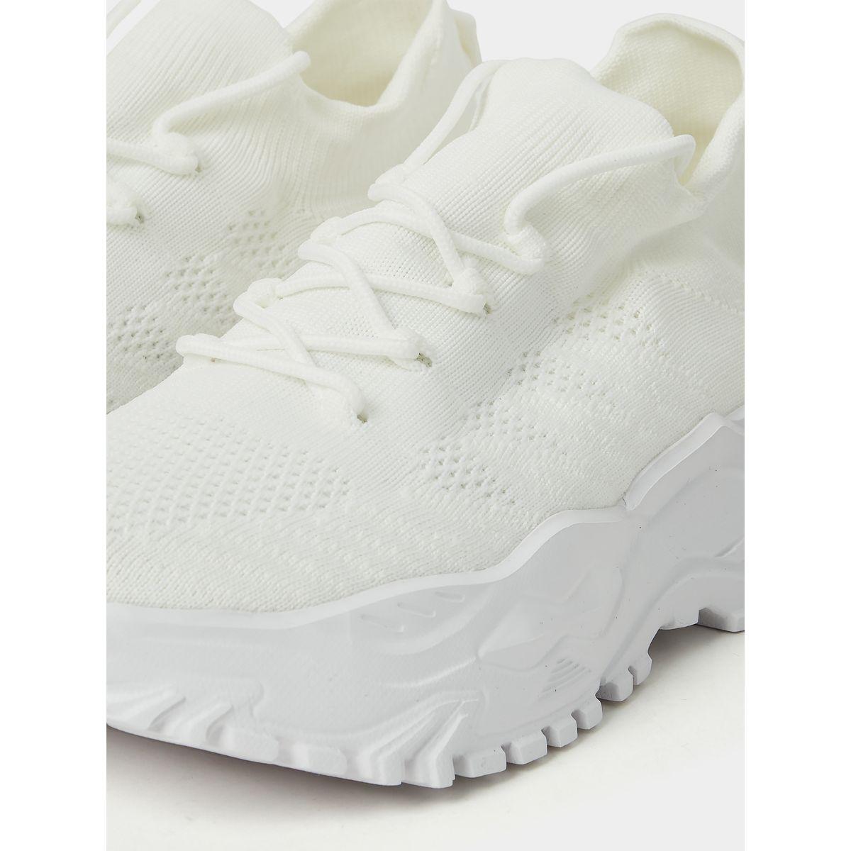 Styli Textured Lace-Up Chunky Sneakers with Pull Tab-men-shoes-sneakers-image-3