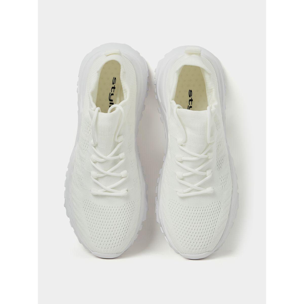 Styli Textured Lace-Up Chunky Sneakers with Pull Tab-men-shoes-sneakers-image-5