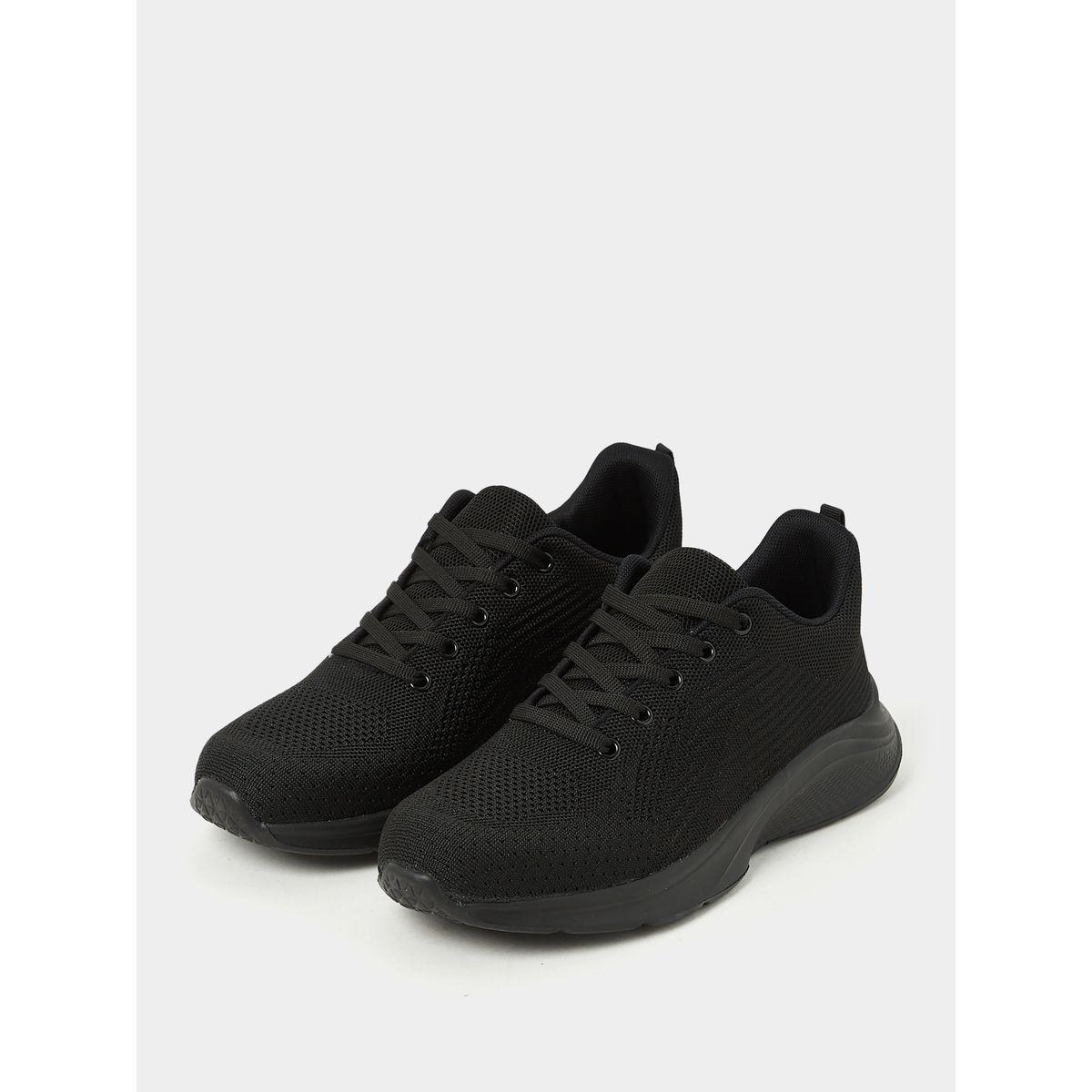 Styli Mesh Knitted Lace Up Sneakers-women-shoes-sneakers-image-3