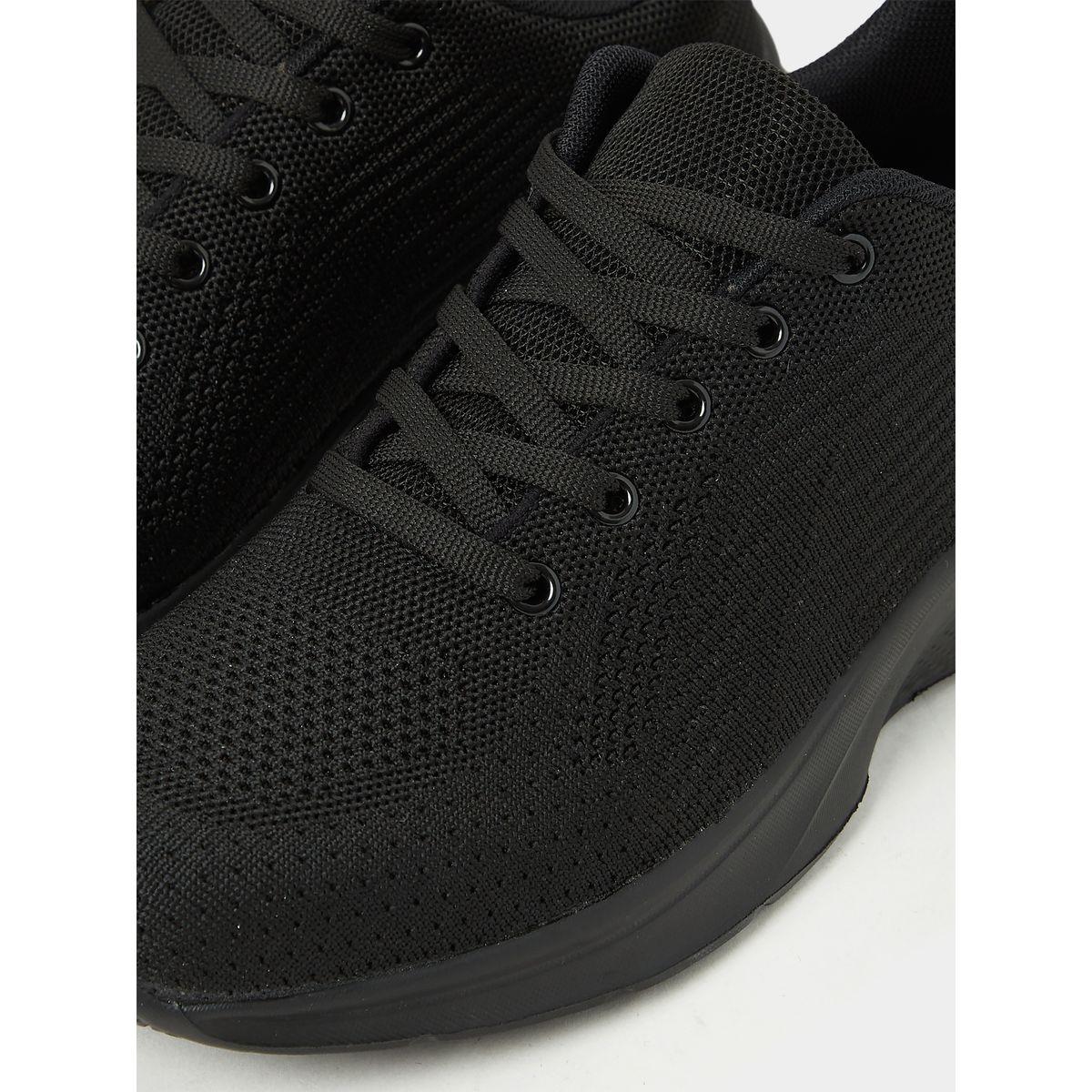 Styli Mesh Knitted Lace Up Sneakers-women-shoes-sneakers-image-4