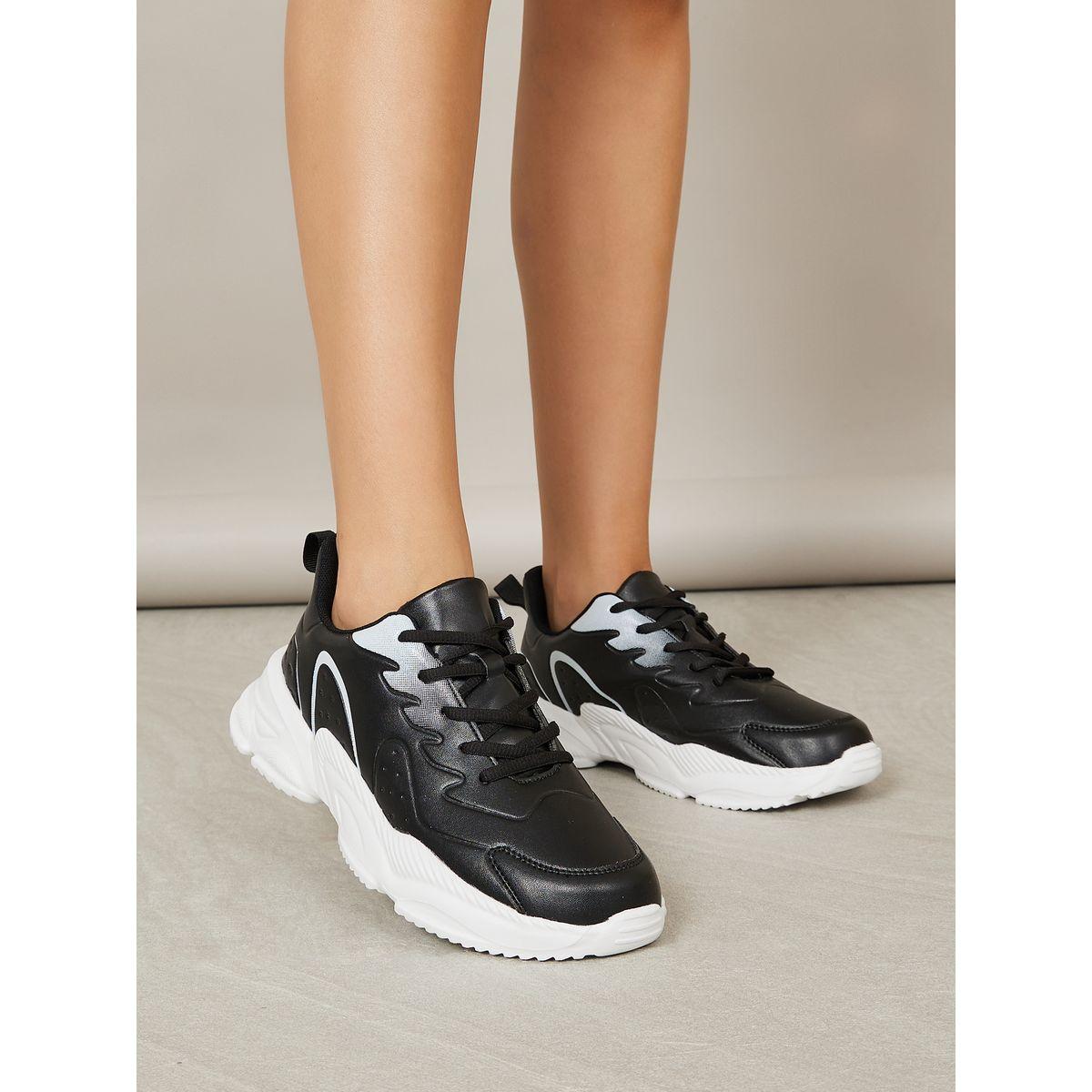 Styli Printed Lace Up Sneakers-women-shoes-sneakers-image-1