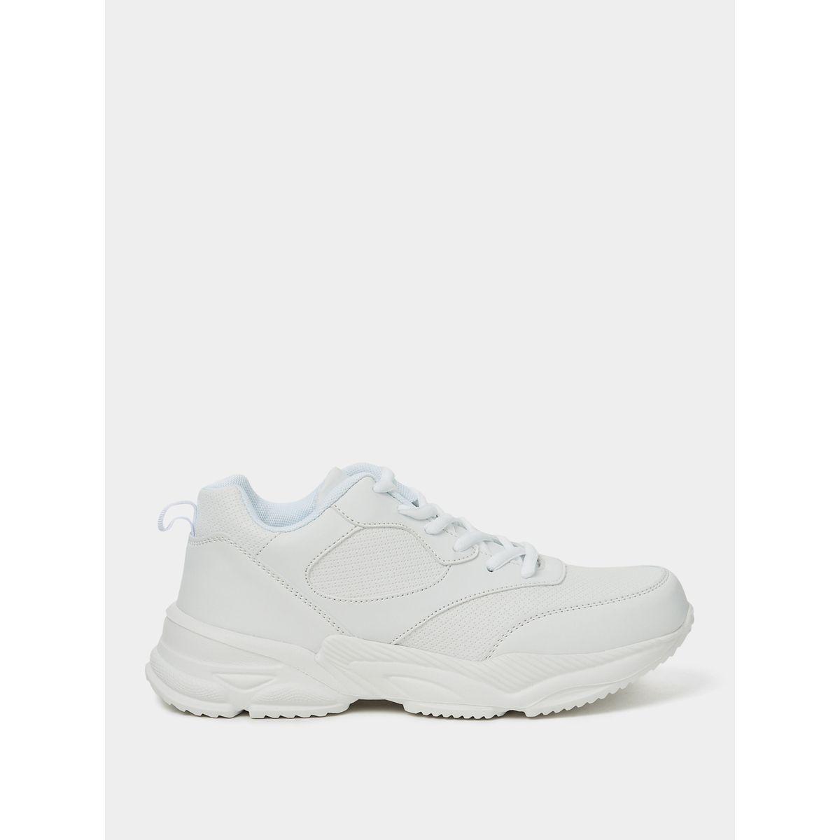 Styli Knitted Upper Lace Up Sneakers-women-shoes-sneakers-image-2