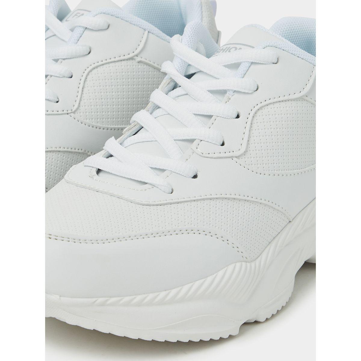 Styli Knitted Upper Lace Up Sneakers-women-shoes-sneakers-image-4
