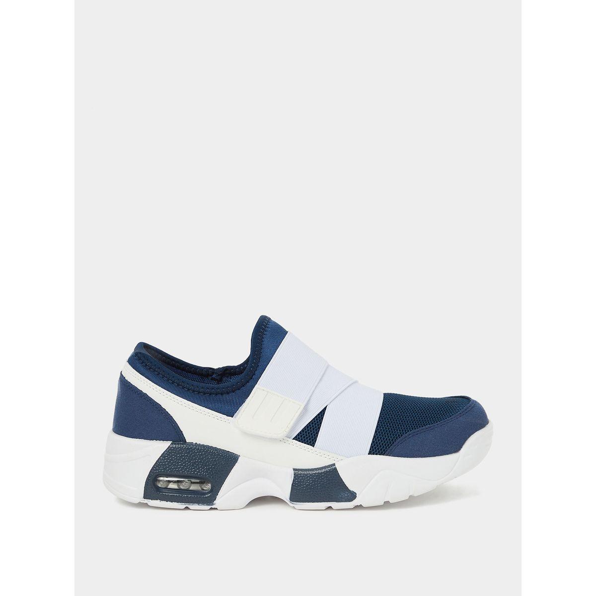 Styli Chunky Sneakers with Cross Strap Velcro Fastening-women-shoes-sneakers-image-2