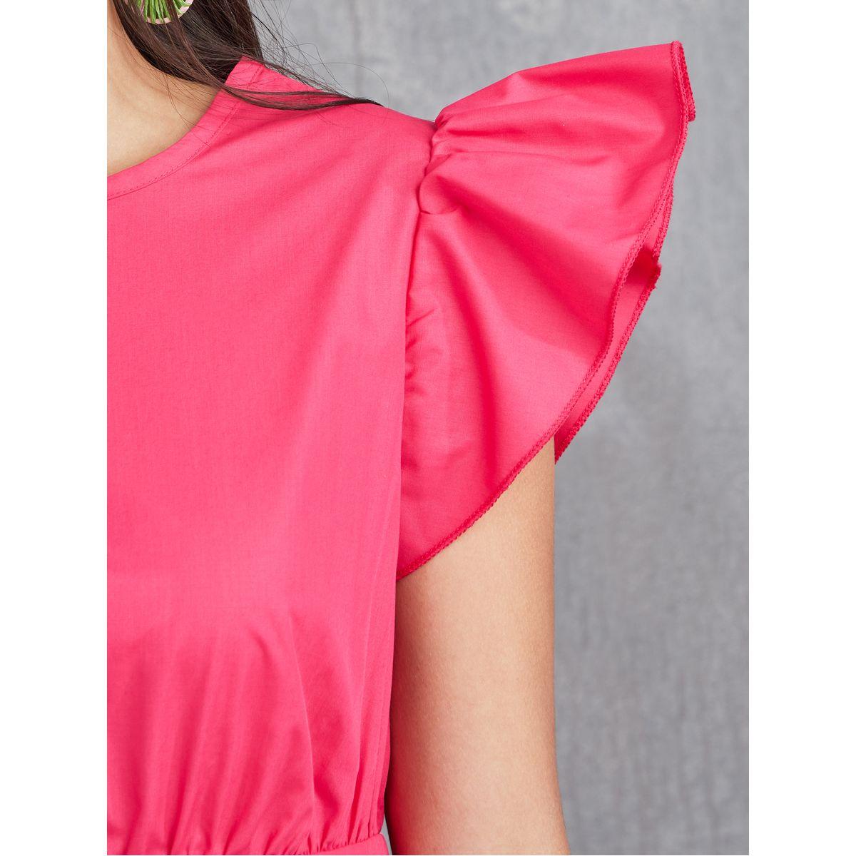 فستان ميدي بأكمام مكشكشة-women-clothing-dresses-image-3