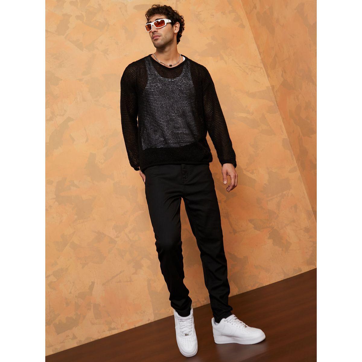 Styli Solid Mid Rise Slim Fit Jeans-men-clothing-bottoms-jeans-image-2