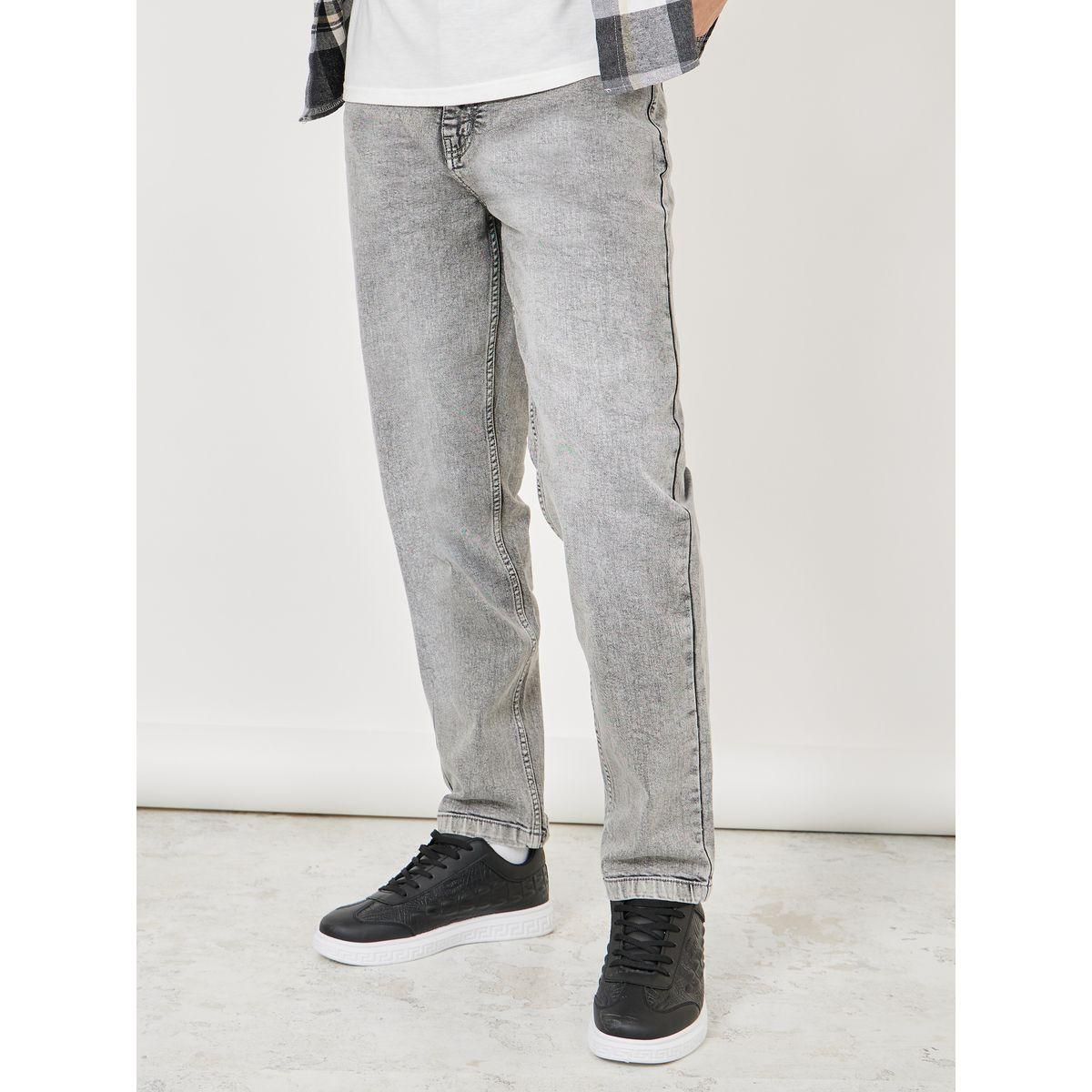 Styli Acid Wash Regular Fit Jeans-men-clothing-bottoms-jeans-image-1