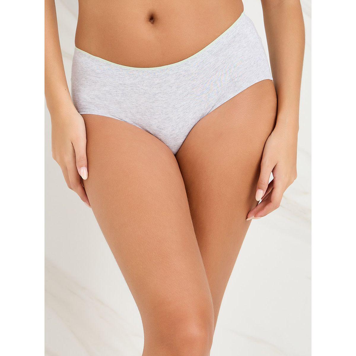 Styli Pack of 4 - Cotton Contrast Bonded Elastic Shorts-women-clothing-lingerie-panties-image-6