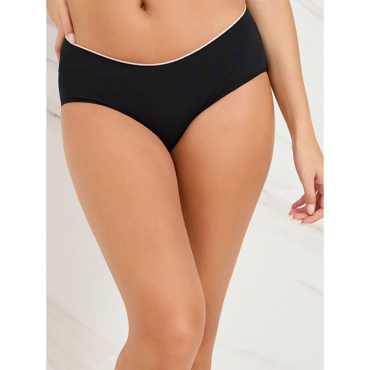 Styli Pack of 4 - Cotton Contrast Bonded Elastic Shorts-women-clothing-lingerie-panties-image-8
