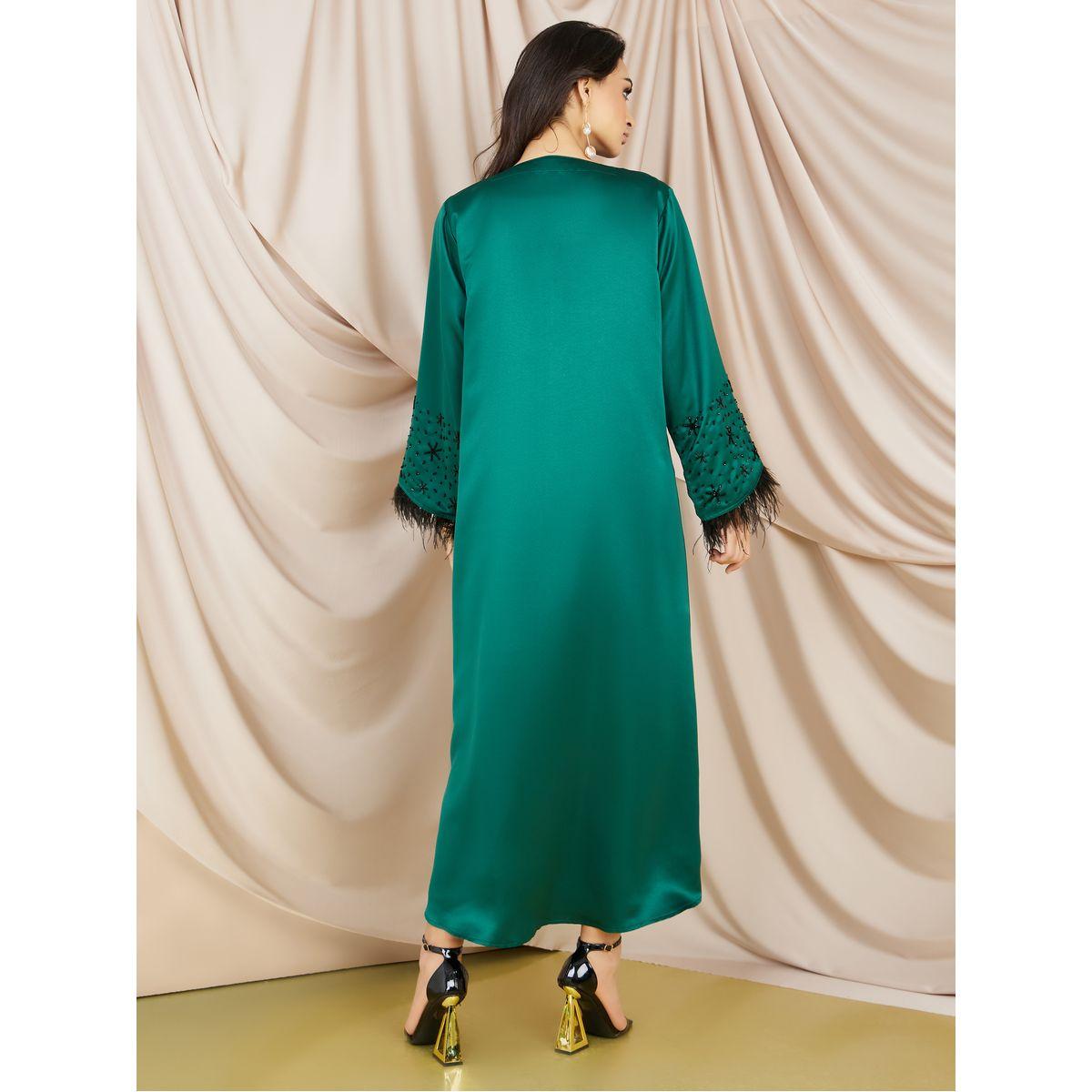 عباية بأكمام بتفاصيل مطرزة-women-arabicclothing-abayas-image-4