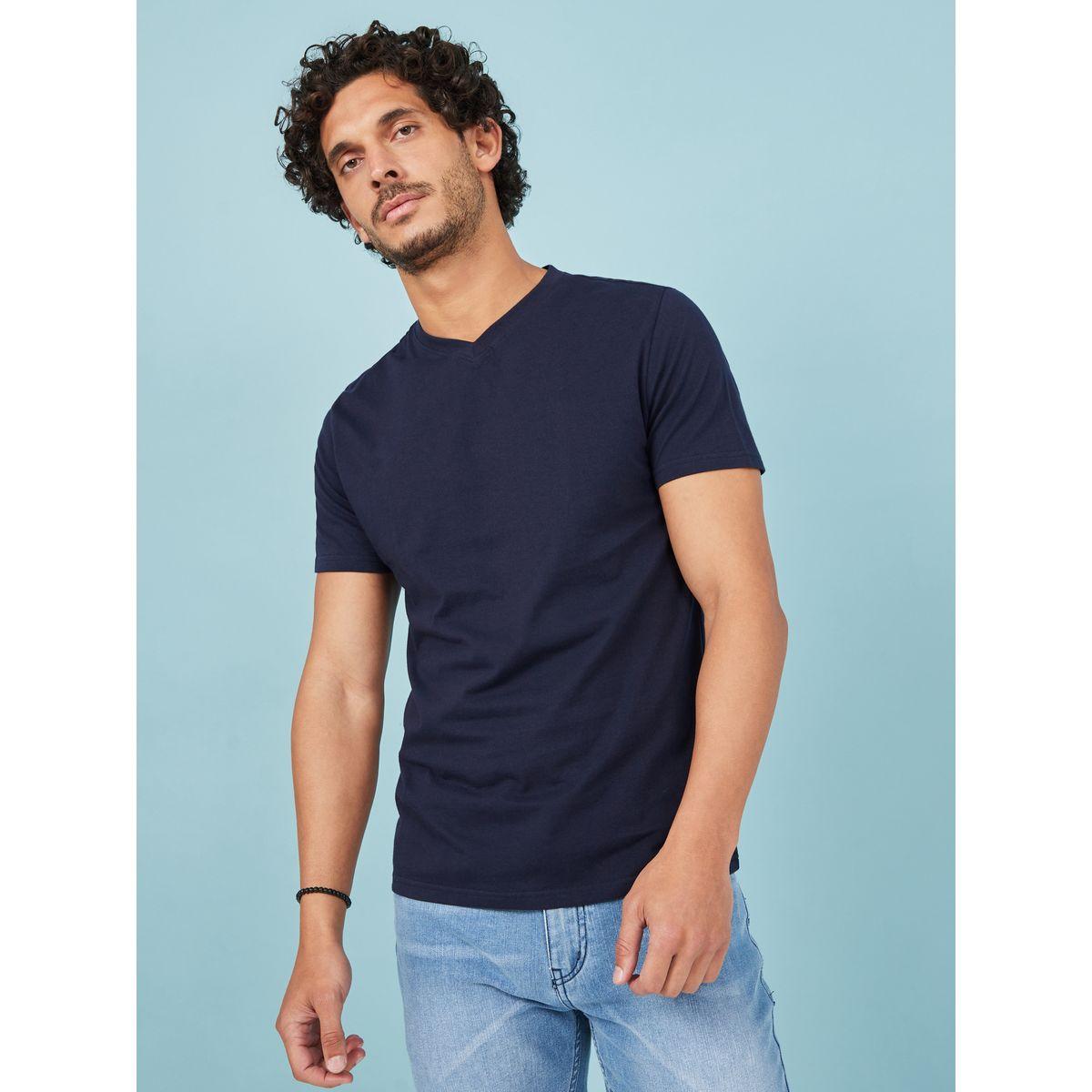 Styli Pack of 2 - V Neck Regular Fit T-Shirt-men-clothing-tshirtsandpolos-tshirts-image-6