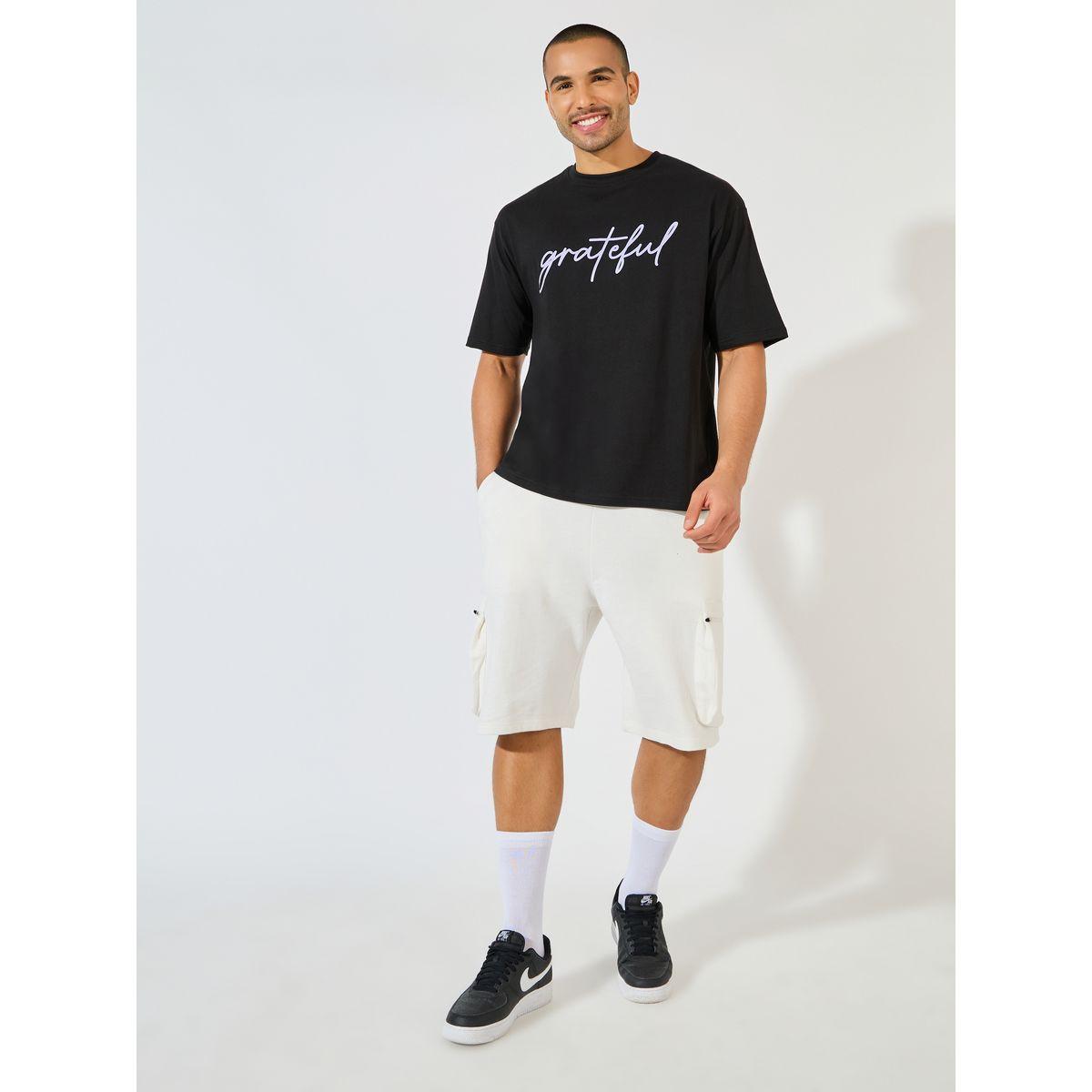 تيشيرت فضفاض مطبع بطبعة كتابة-men-clothing-tshirtsandpolos-tshirts-image-2