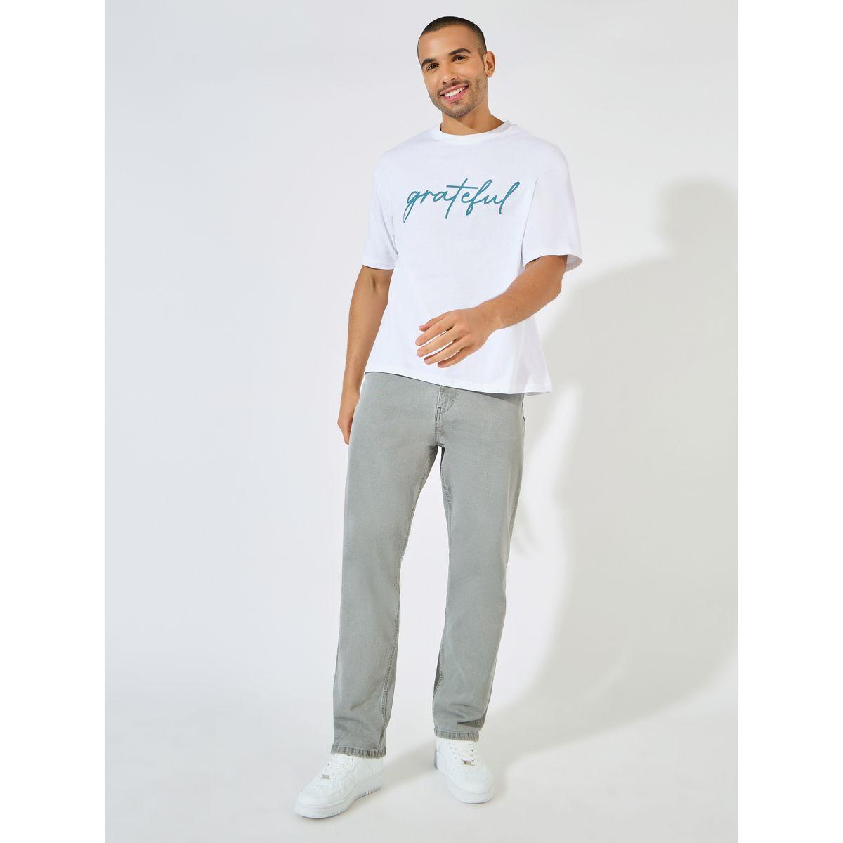 تيشيرت فضفاض مطبع بطبعة كتابة-men-clothing-tshirtsandpolos-tshirts-image-2